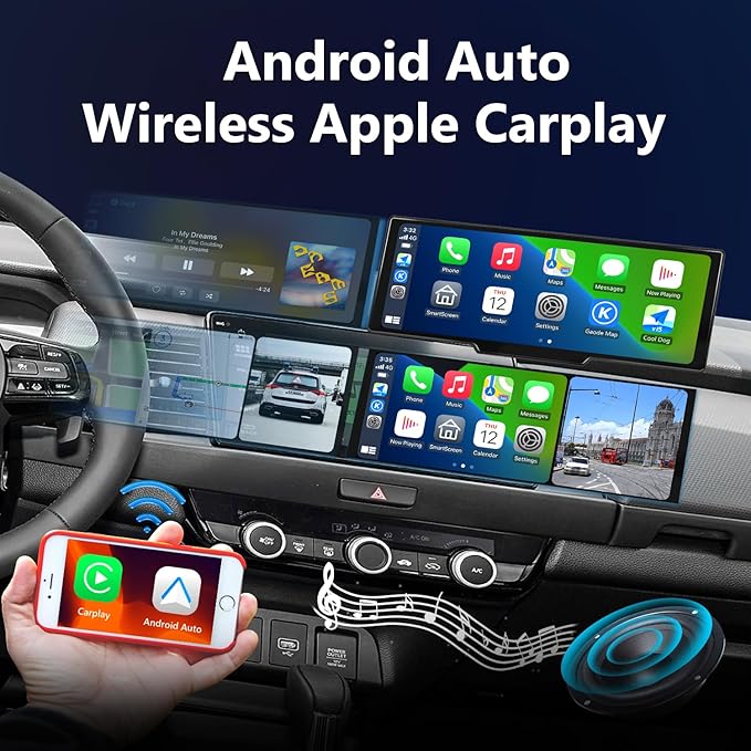 Portable Carplay Screen for Car 9.28" Carplay & Android Auto Car Tou...