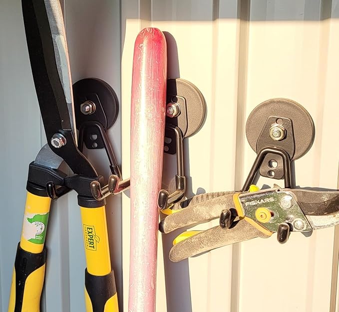 ULIBERMAGNET Heavy Duty Magnetic Garage Hook, 6 Pack Strong Large Magnet Hooks