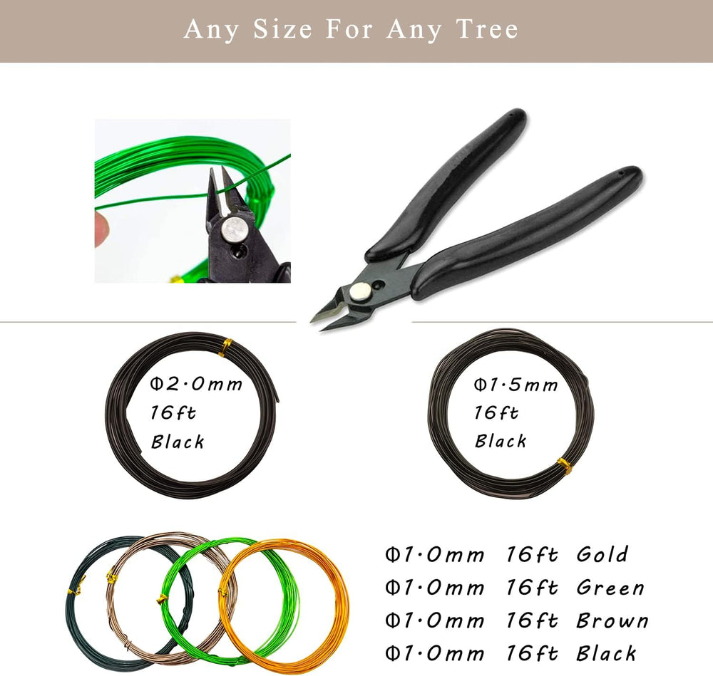Bonsai Tree Tools Kit, 22 PCs Bonsai Tools Set High Carbon Steel Trimming Too...