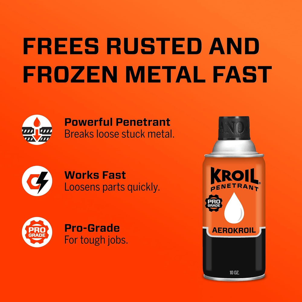 Kroil Aerokroil Penetrant - Rust Penetrating Lubricant - Corrosion Inhibitor ...