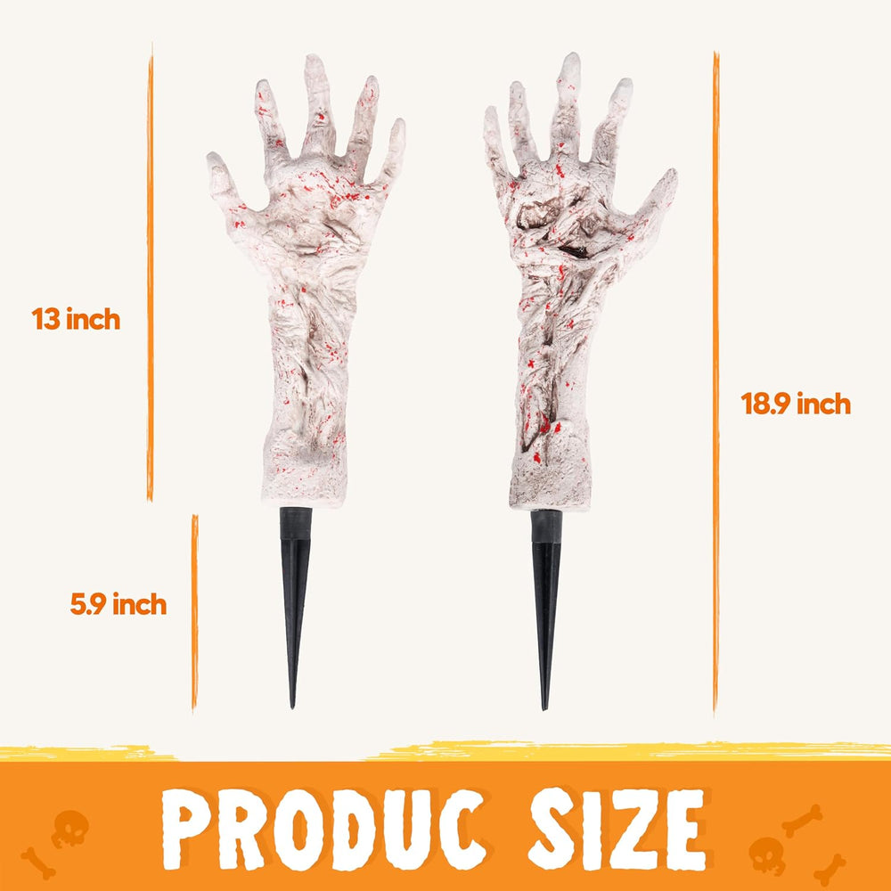 JOYIN Bloodstain Zombie Arm Stake Groundbreaker Halloween Outdoor Decoration ...
