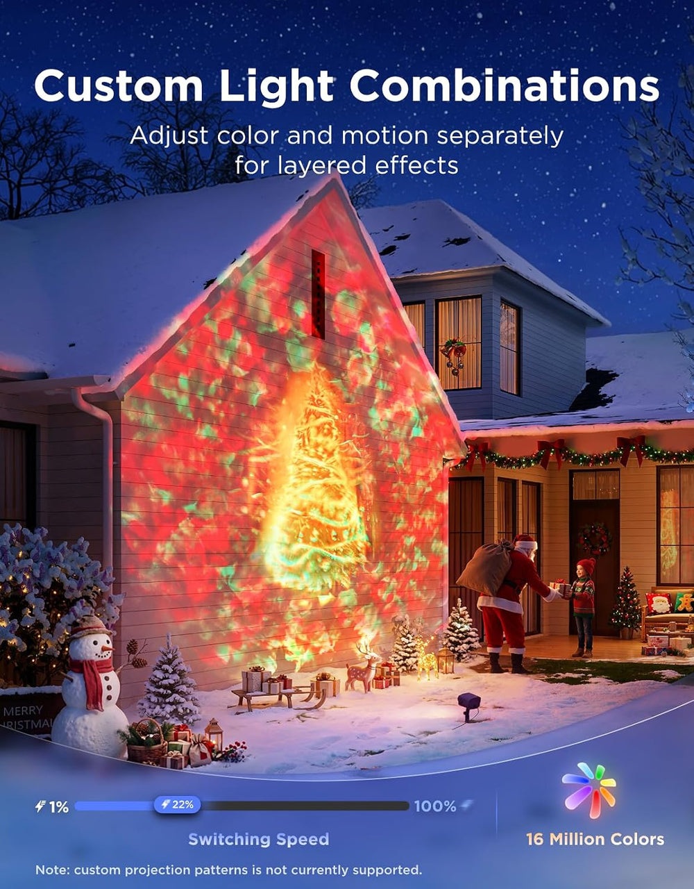 Govee Outdoor Halloween Projector Light, 3D Dynamic Visual Holiday Decor