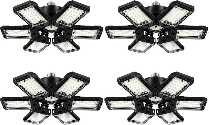 LED Garage Lights 4 Pack -180W, 18000LM 6500K Led Shop Light