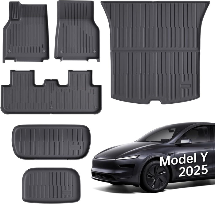 Floor Mats Fit for Model Y 2026-2025 Juniper 5-Seat (6-Piece)