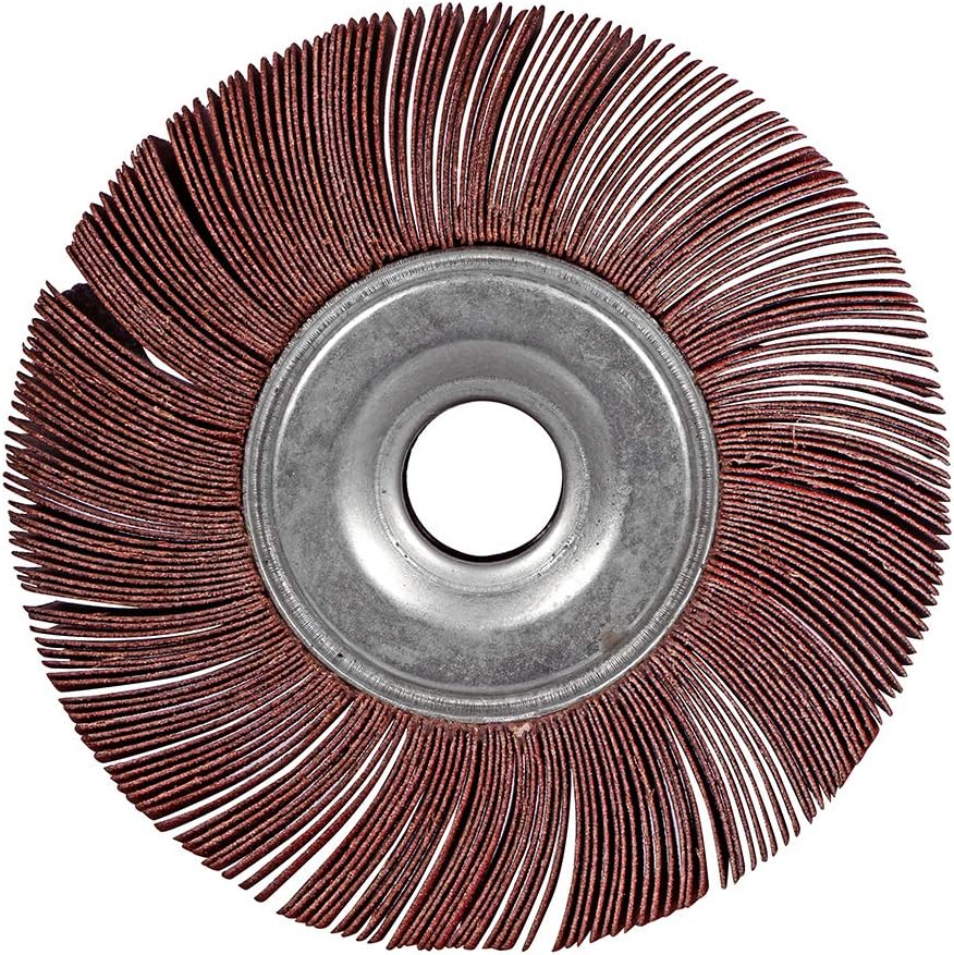 BHA 6"x2"x1" Unmounted Flap Wheel for Bench Grinder, 120 Grit