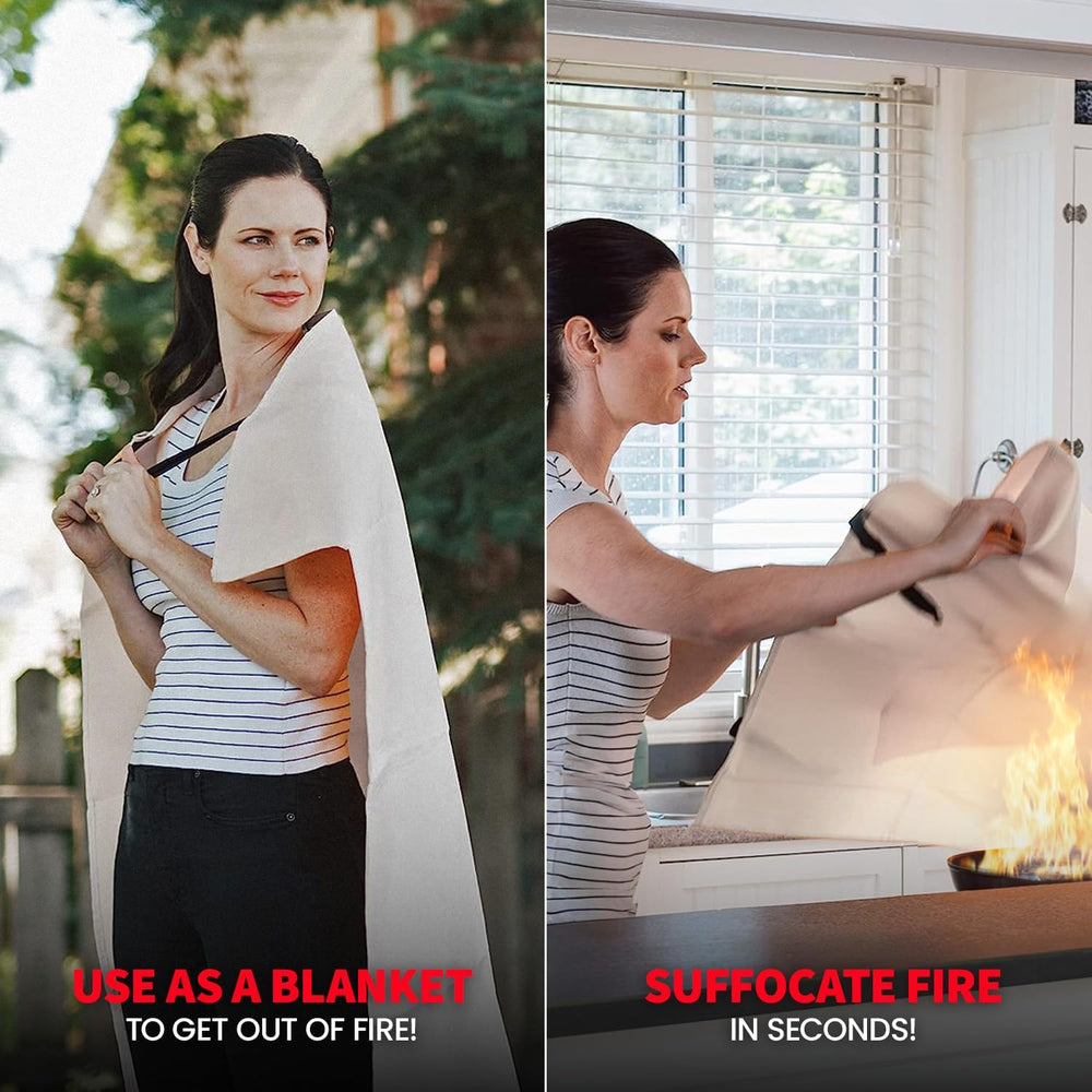 Prepared Hero Emergency Fire Blanket, Kitchen & Home, 39 x 39 in, 8 Pack