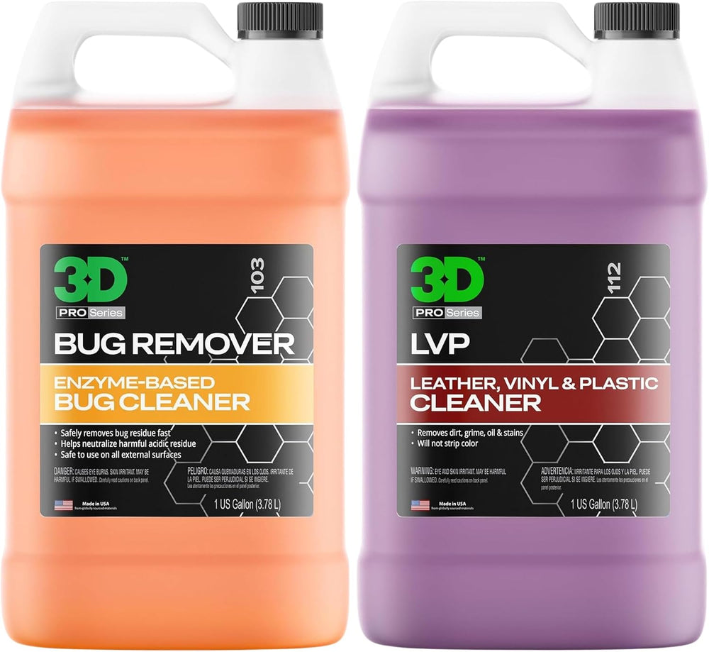 3D Bug Remover + LVP Interior Cleaner – Exterior Insect Remover & Deep In...