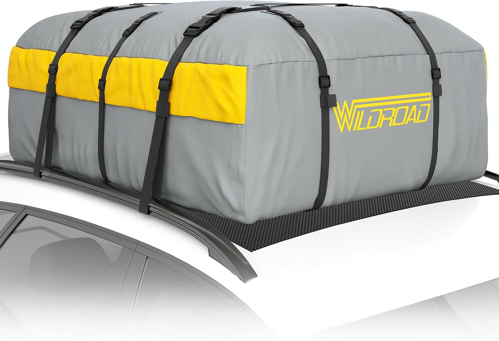 Car Roof Bag Rooftop Cargo Carrier, 21 Cubic Feet Waterproof Roof Luggage Car...