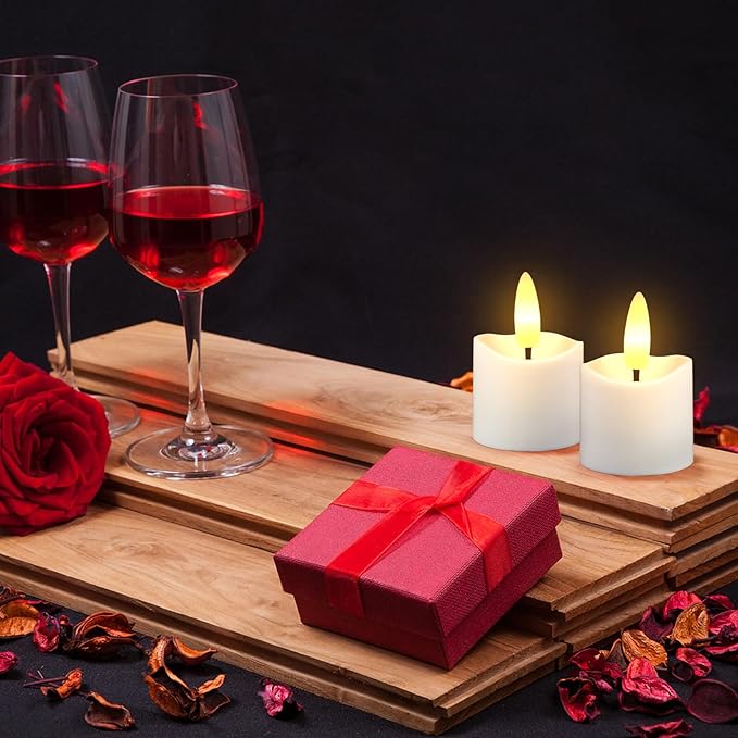 HL Rechargeable Waterproof Tea Lights,100H+ Highly Bright Led Flameless Candl...