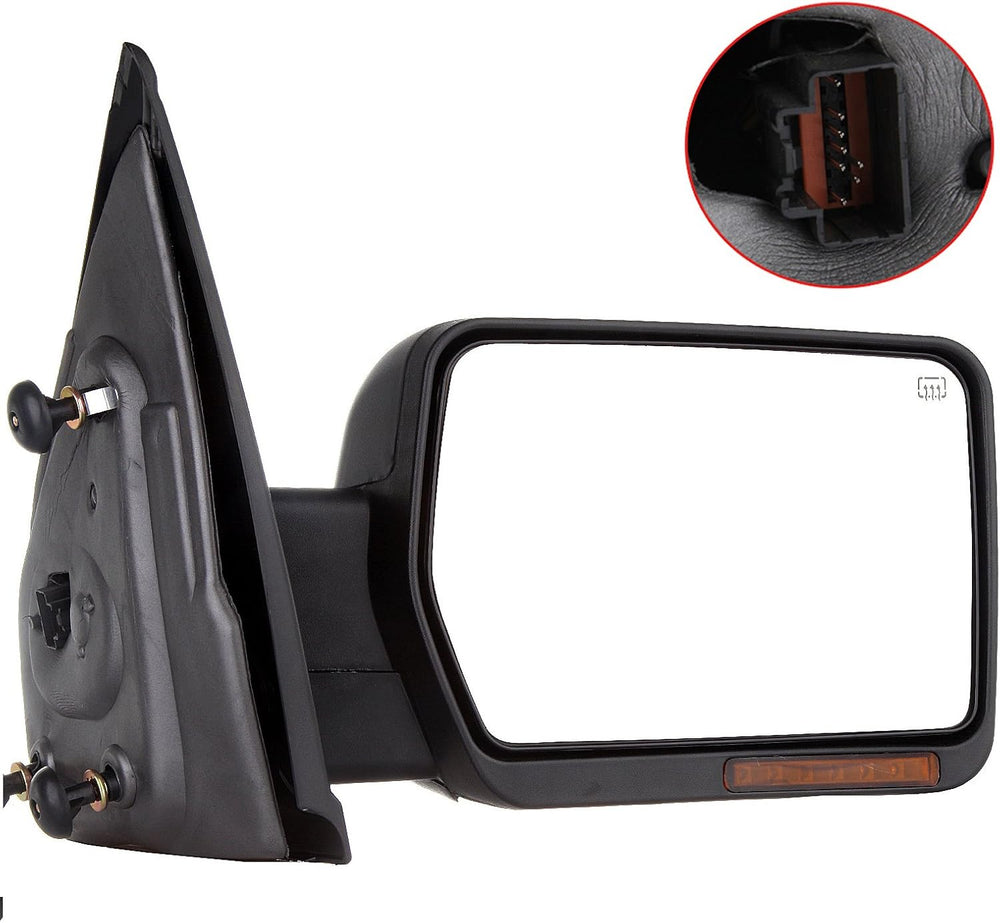 Passenger Side Heated Towing Mirrors Fits 2007-2014 for Ford for F-150 Series...