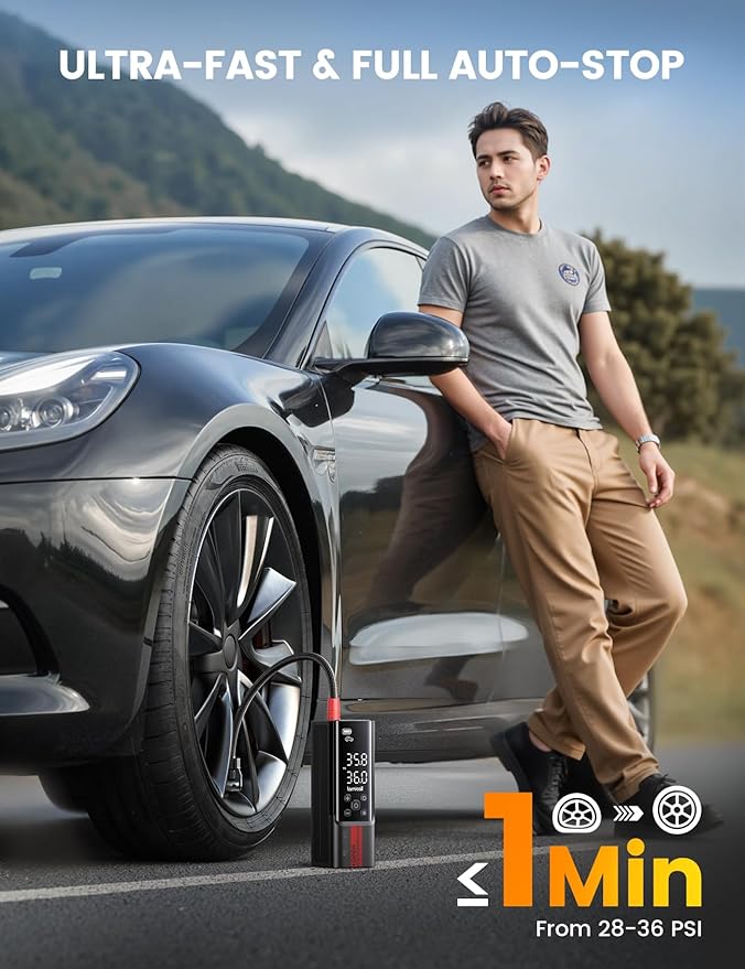 Lamicall Portable Car Tire Inflator