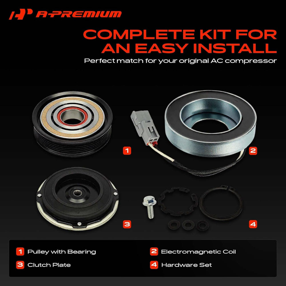 A-Premium Air Conditioner AC Compressor Clutch Kit