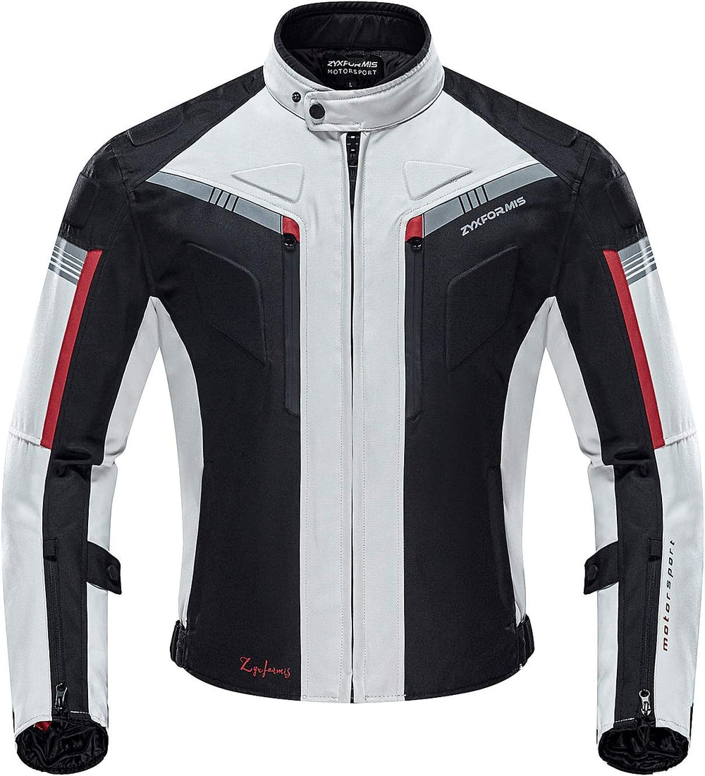 Motorcycle Jacket for Men with Removable CE Armor All Season