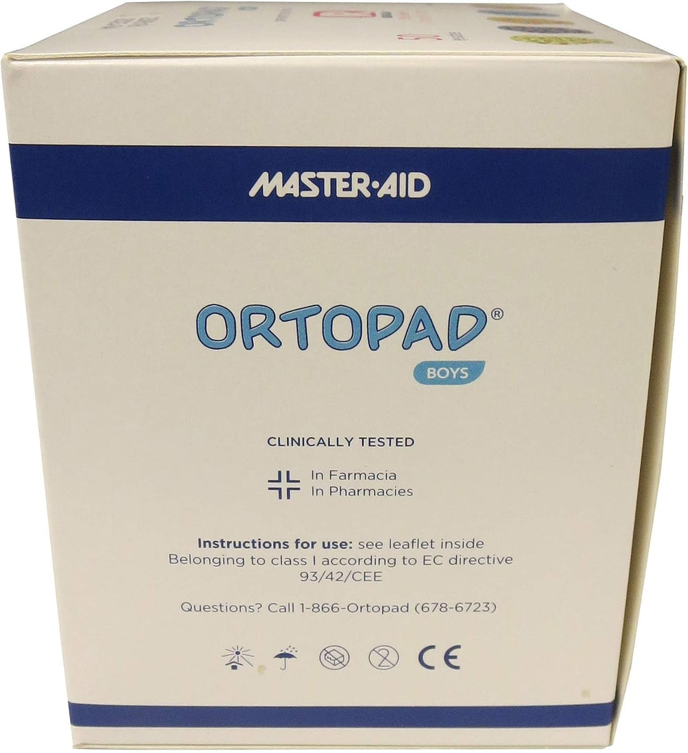 Ortopad® Boys Adhesive Eye Patches, 50/bx, Blue Camo Pack, Med Size 2-4 yr