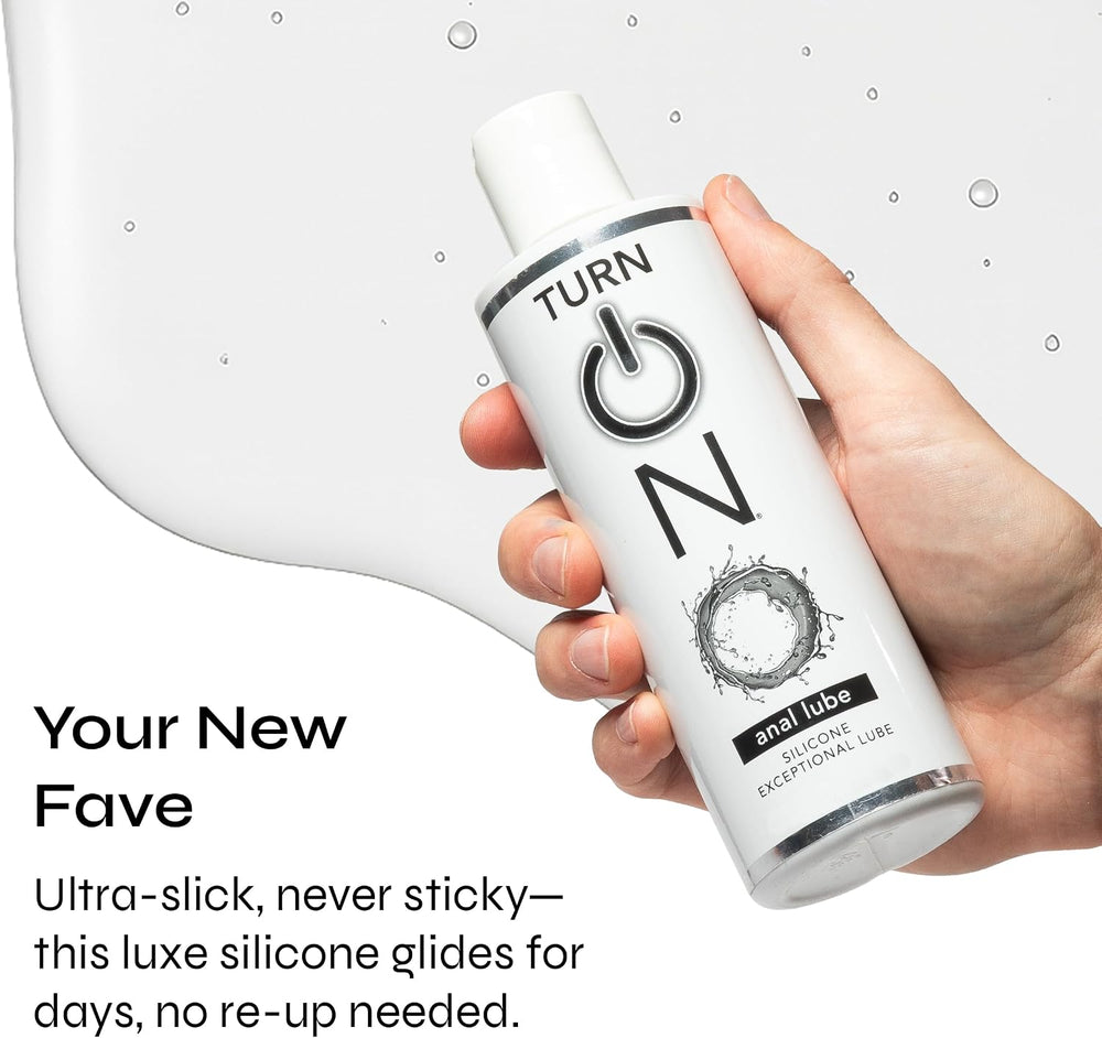Turn On Silicone-Based Anal Lube, Super Slick, Condom Safe, 32 Fl Oz