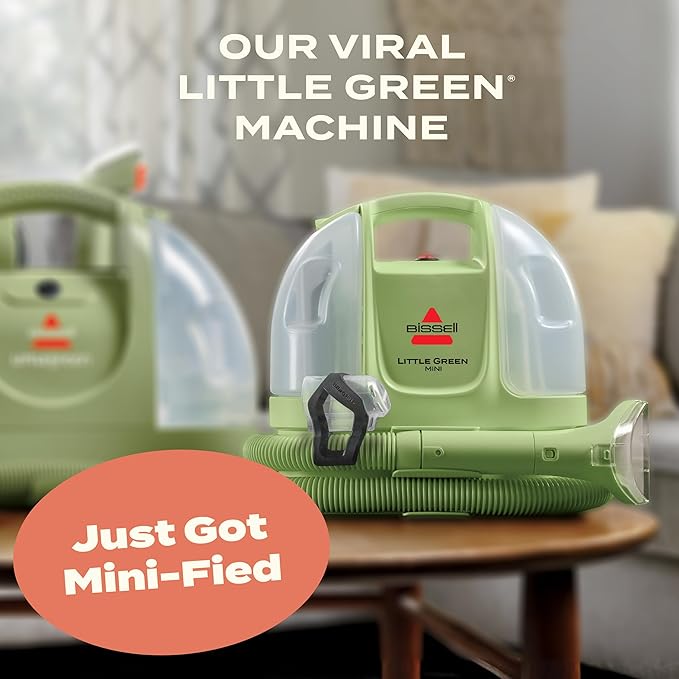 Bissell Little Green Mini Portable Carpet and Upholstery Deep Cleaner, Car/Auto