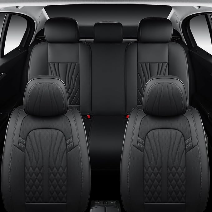 Leather Seat Covers, Car Seat Protector Waterproof, Seat Covers Full Set