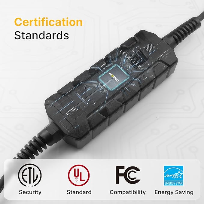 Level 2 EV Charger ETL Certified, 40A 9.6KW Home Charging Station, Plug-in NEMA