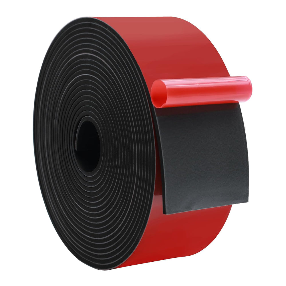 DOBTIM Solid Neoprene Rubber Strips with Adhesive Backing 1/8 (.125)" Th...
