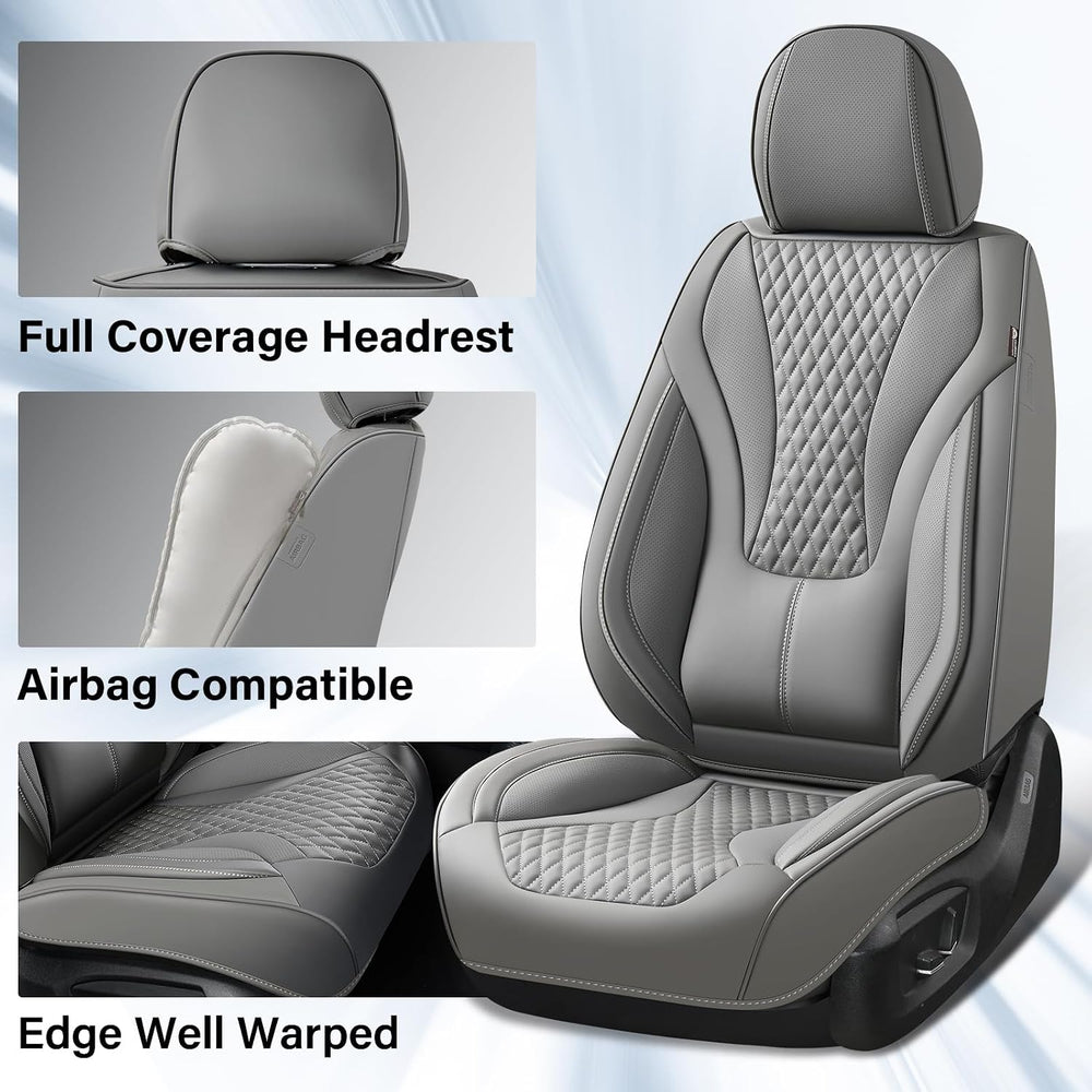 Coverado Car Seat Covers Full Set, Seat Cushion for Cars, Automotive Seat Cov...