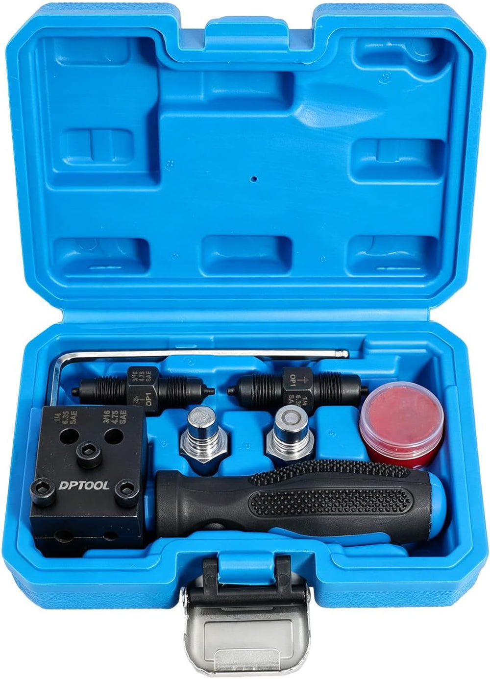 DPTOOL Brake Line Flaring Tool Kit 3/16" 1/4" SAE Double Flare Tool