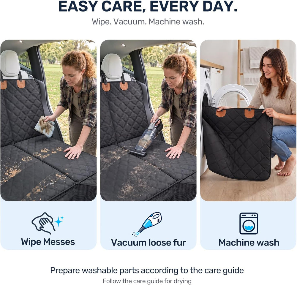 Zanch Pet Liner for Tesla Model 3/Y/YL/S, Stable Hard Bottom DogCover
