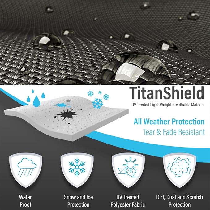 Deluxe Motorcycle Cover, Waterproof All Weather Outdoor Protection Universal