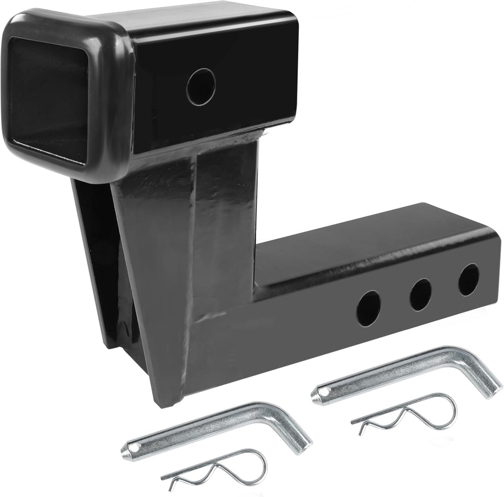 MaxxHaul Trailer Hitch Riser for 2" Receivers, 6" Rise or Drop Soli...