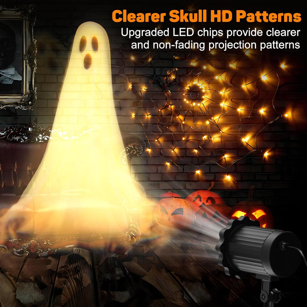 Halloween Projector Lights Outdoor,3D Dynamic Ghost Decorations Light,2026 Up...