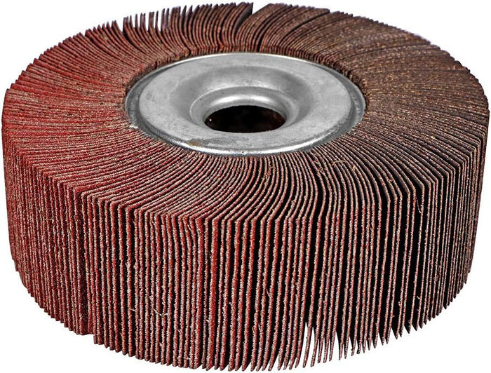 BHA 6"x2"x1" Unmounted Flap Wheel for Bench Grinder, 120 Grit