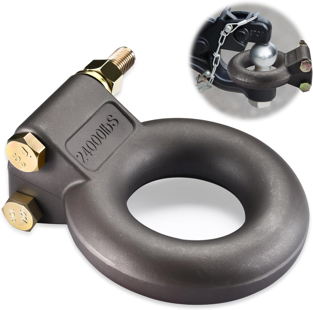 Pintle Hitch Lunette Ring, Forged Steel Pintle Hitch with Lunette, Tow Eye - ...