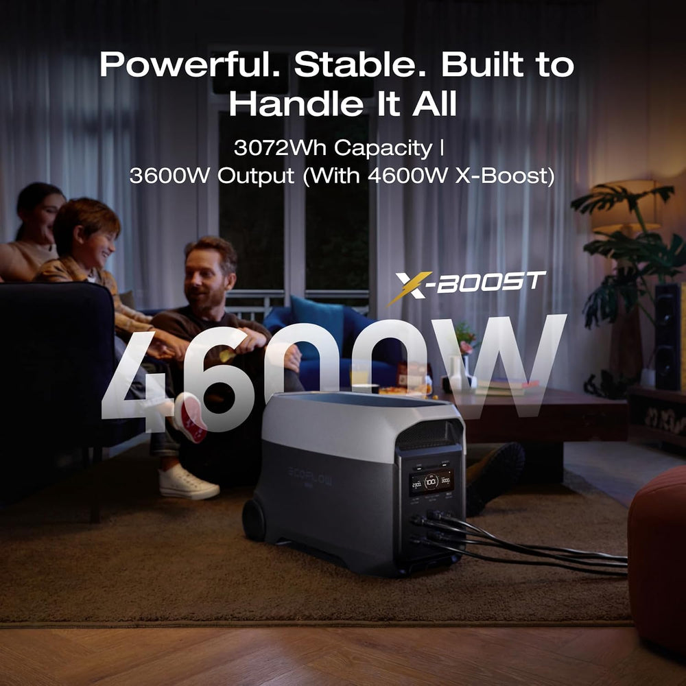 EF ECOFLOW Delta 3 Ultra 3072Wh Solar Generator with 400W Solar Panel