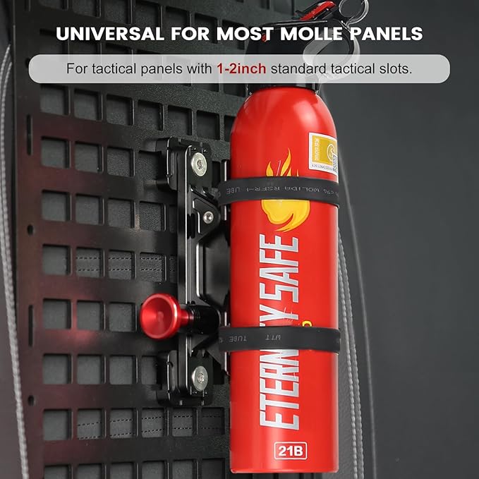 MOLLE Panel Fire Extinguisher Mount Kit-Quick Release Car Fire Extinguisher
