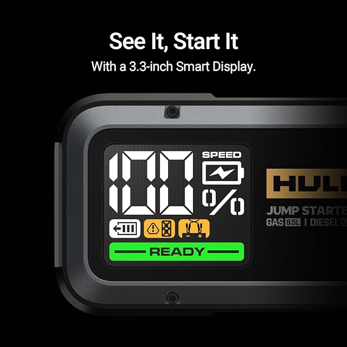 Hulkman Alpha85, Space Gray, 2000A 74Wh Smart Jump Starter, 12V Portable Car