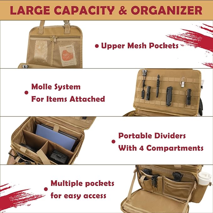 Patrol Bag Law Enforcement, Police Gear Car Front Seat Vehicle Organizer Bags
