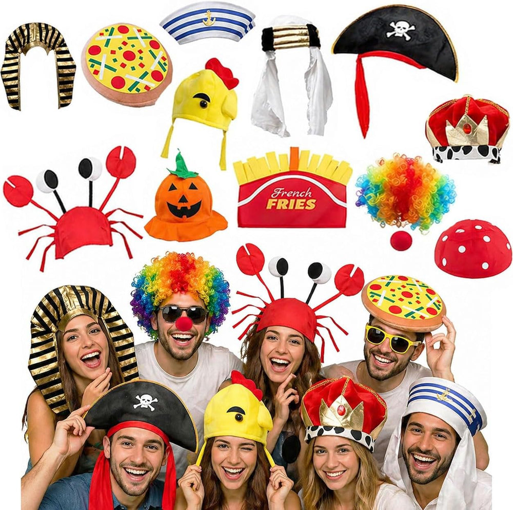 Funny Party Hats Bulk,Costume Crazy Hats for Adults, Photo Booth Props, Birth...