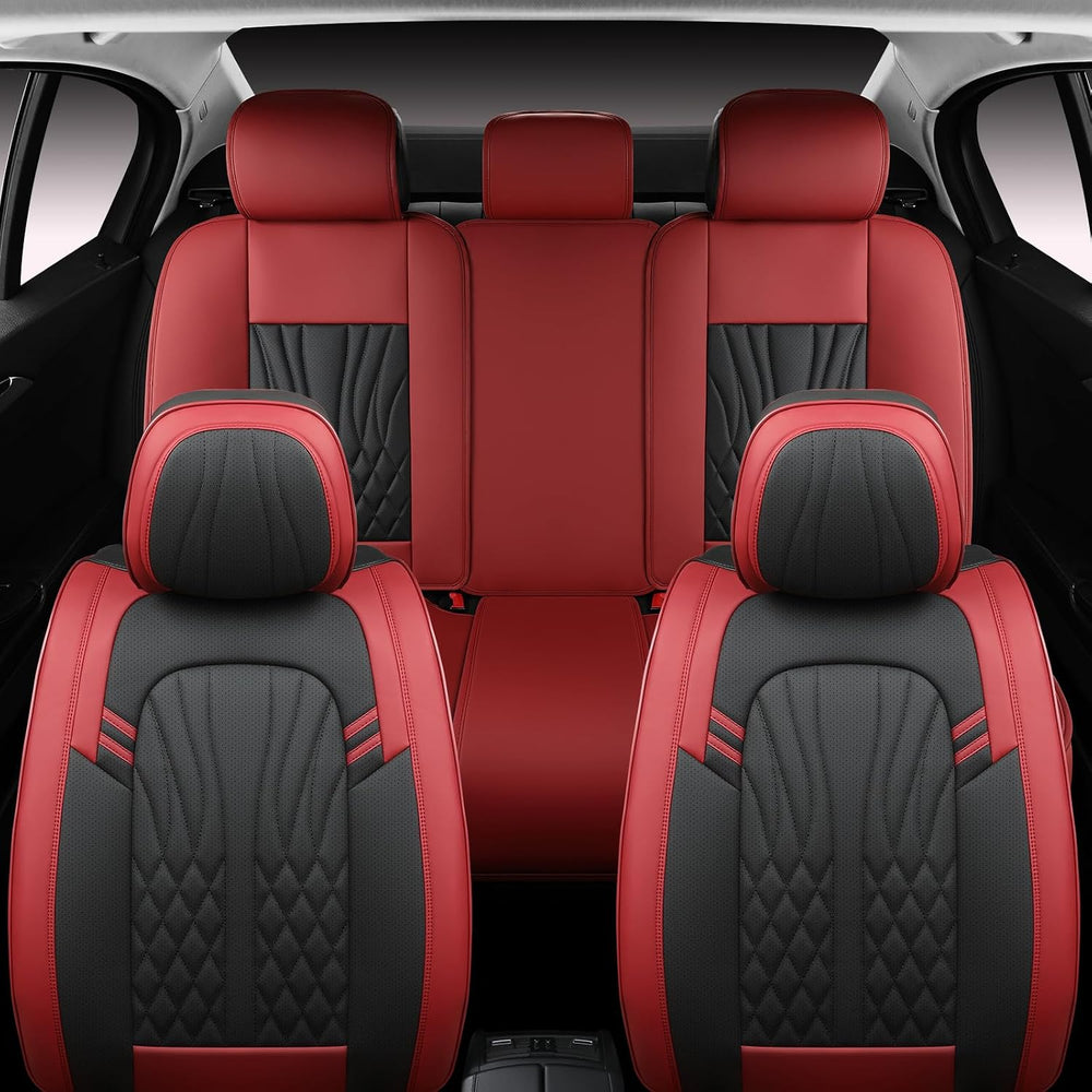 MINGBRON Leather Car Seat Covers,Car Seat Protector Waterproof,Seat Covers Fu...