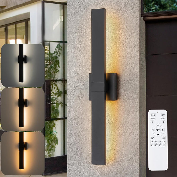 Modern Outdoor Wall Light 3CCT Dimmable LED Outdoor Sconce Lights