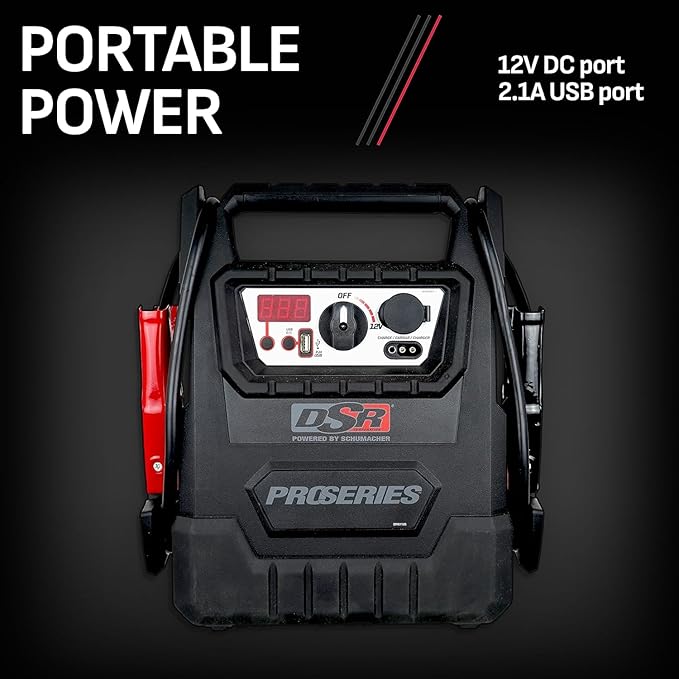 Schumacher Electric DSR ProSeries Car Battery Jump Starter, Maintainer &