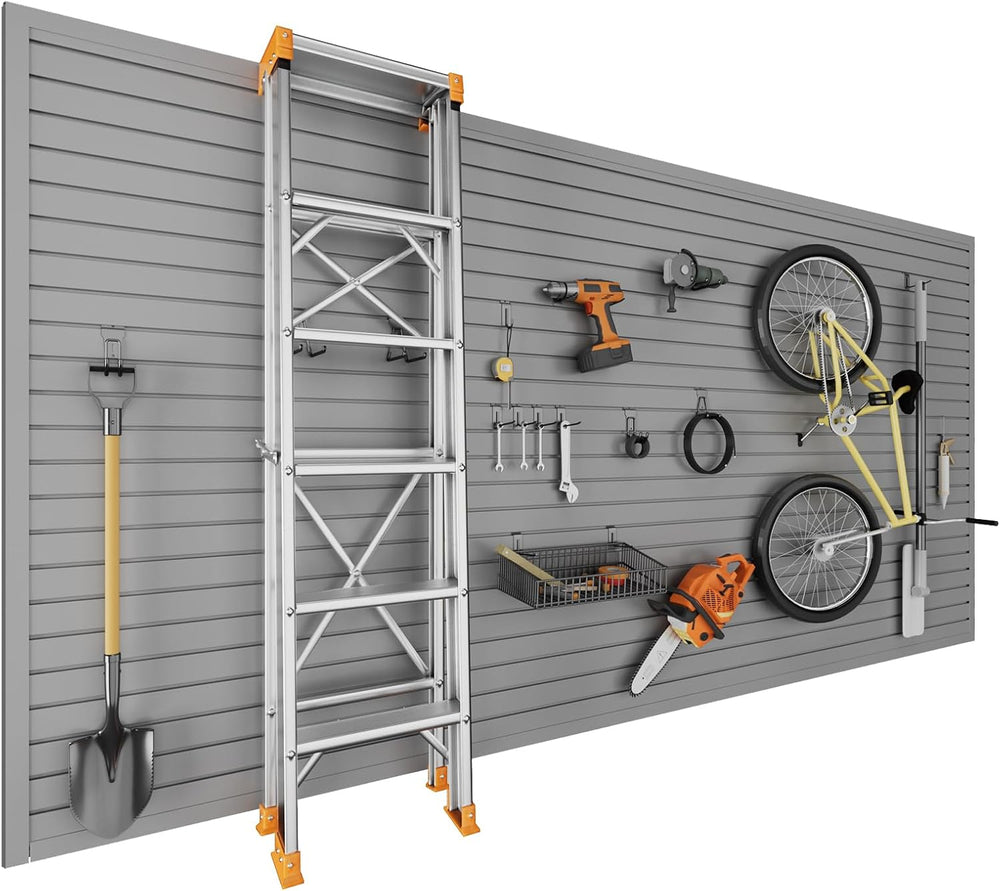 Slatwall Panels, 4 x 8 ft Garage Wall Organizer Storage Systems
