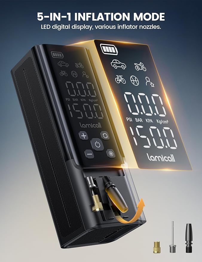 Lamicall Portable Car Tire Inflator