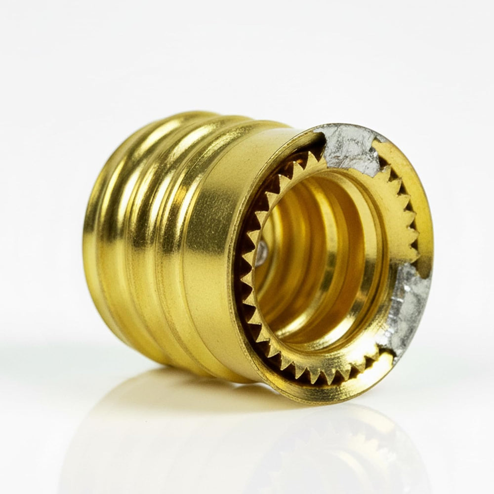 Intermediate Base (E17) to Candelabra Base (E12) Socket Reducer Adapter