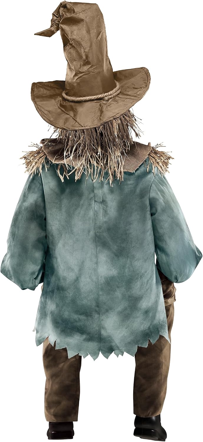 Spirit Halloween 4 Ft 6 In Scary Sitting Scarecrow Animatronic, Multicolor