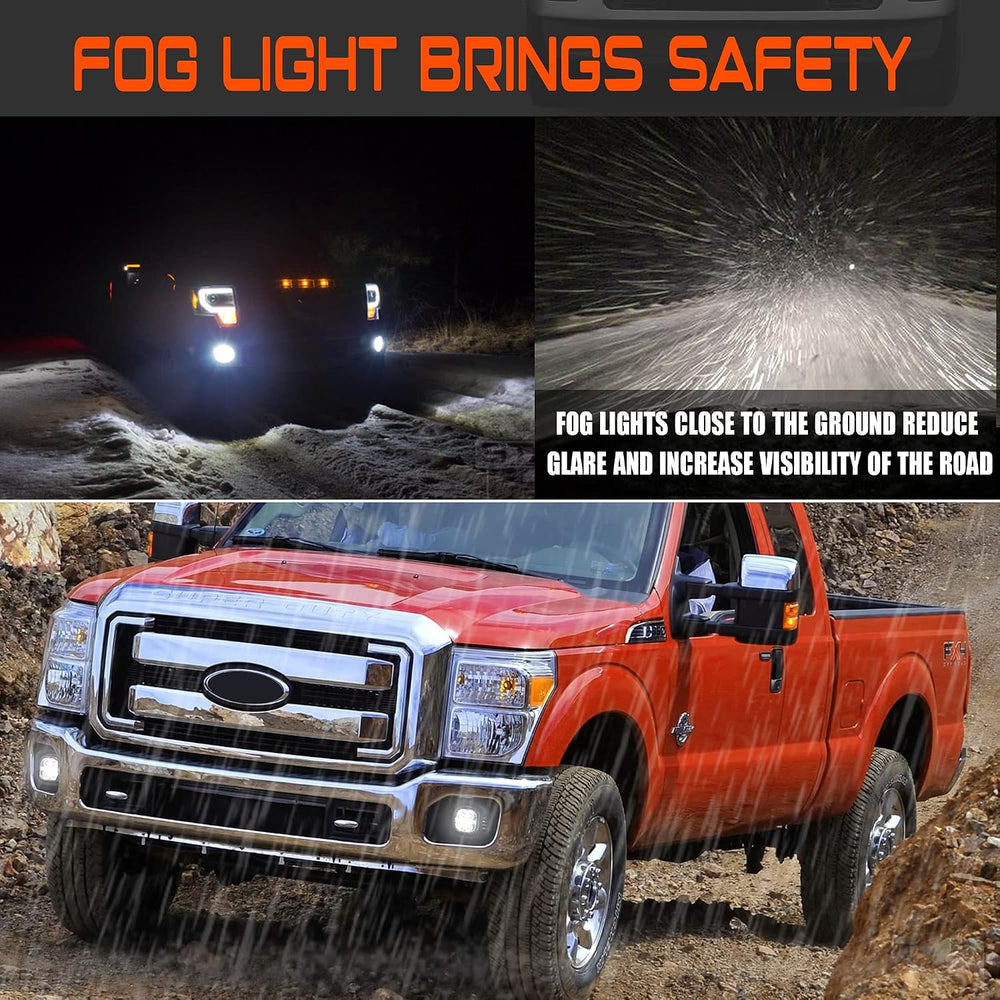 LED Fog Lights with Daytime Running Lights for Ford 2011 2012 2013 2014 2015 ...