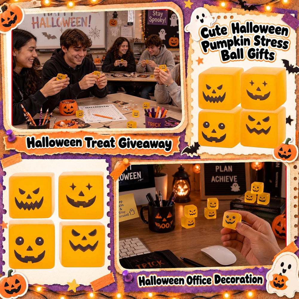 Thenshop 100 Pcs Halloween Christian Pumpkin Ice Cube Balls Party Favors