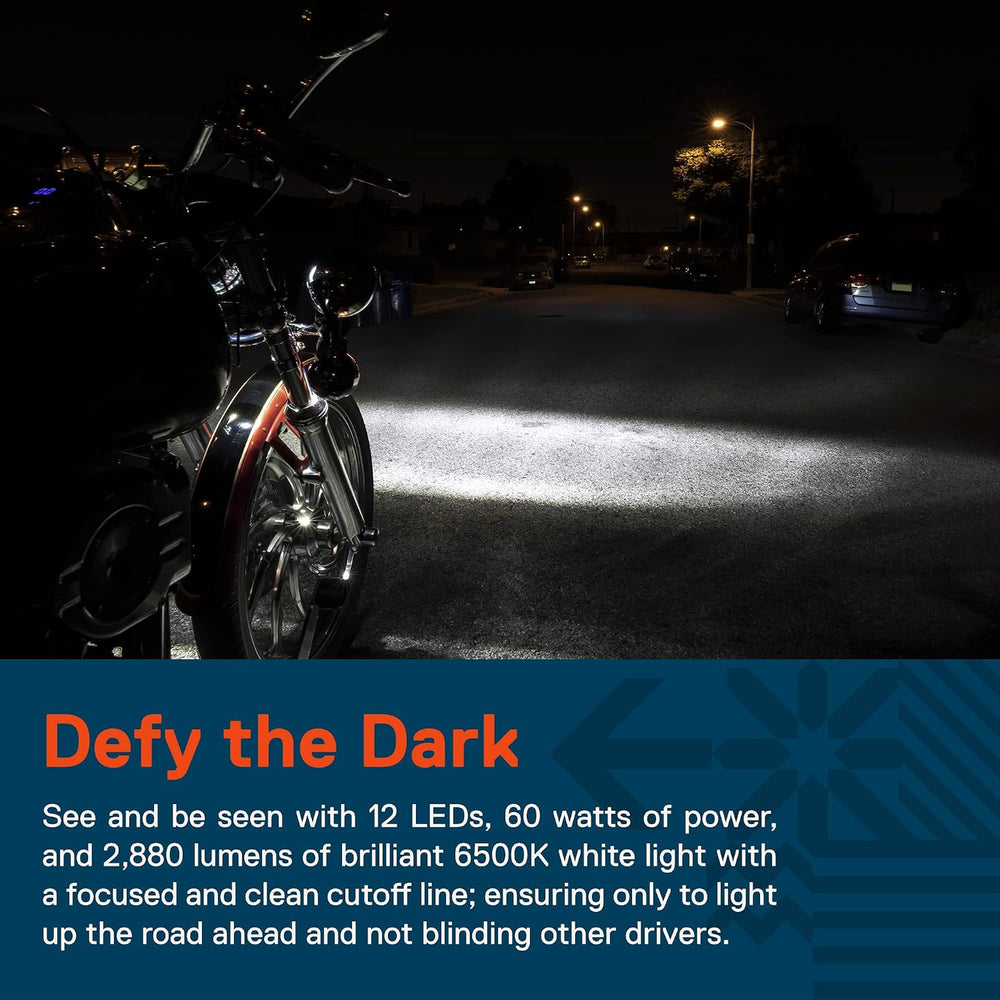 TRUE MODS 2pc 4.5 Inch LED Motorcycle Passing Fog Lights for Harley