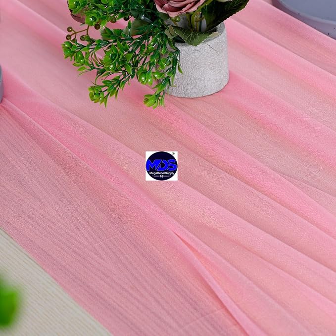 MDS Halloween Chiffon Table Runner - 5 Pack, 29 x 170 Inches, 14ft Each - She...