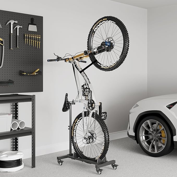 Vertical Bike Stand, Freestanding Indoor Bike Storage Rack Upright Bicycle