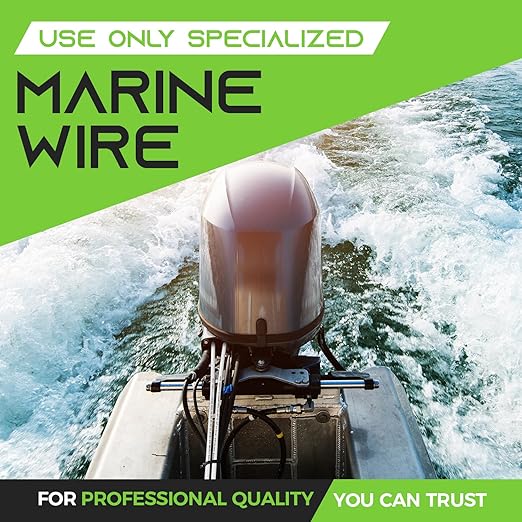 GEARit 8 Gauge Marine Electrical Primary Wire, 8 AWG Marine Grade Tinned Copper