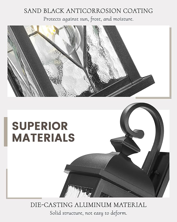 FEMILA 21" Large Exterior Wall Light Fixtures, Anti-Rust Waterproof Outdoor